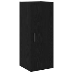 vidaXL Wall Mounted Cabinet Black Oak 34.5x34x90 cm Engineered Wood 2