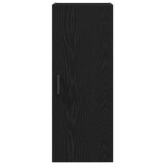 vidaXL Wall Mounted Cabinet Black Oak 34.5x34x90 cm Engineered Wood 6