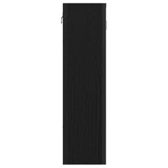 vidaXL Bathroom Mirror Cabinet Black Oak 60x16x60 cm Engineered Wood 5
