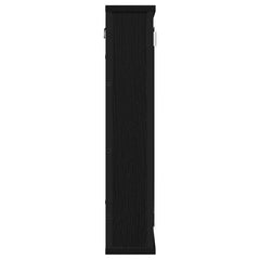 vidaXL Bathroom Mirror Cabinet Black Oak 42x12x60 cm Engineered Wood 5