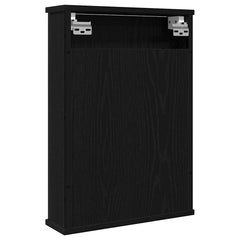 vidaXL Bathroom Mirror Cabinet Black Oak 42x12x60 cm Engineered Wood 6