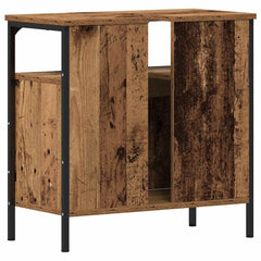 vidaXL Bathroom Sink Cabinet Old Wood 60x30x60 cm Engineered Wood 6