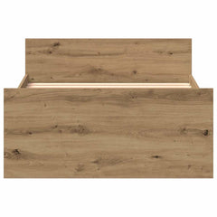 vidaXL Bed Frame without Mattress Artisan Oak 75x190 cm Engineered Wood 5