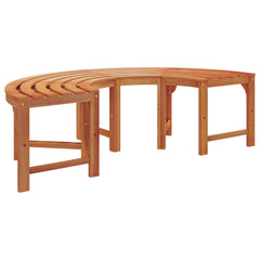vidaXL Tree Bench 4 -Seater 160 x 80 x 45cm Solid Eucalyptus Wood 6