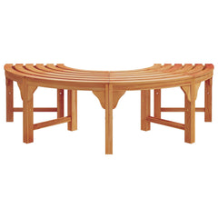 vidaXL Tree Bench 4 -Seater 160 x 80 x 45cm Solid Eucalyptus Wood 4