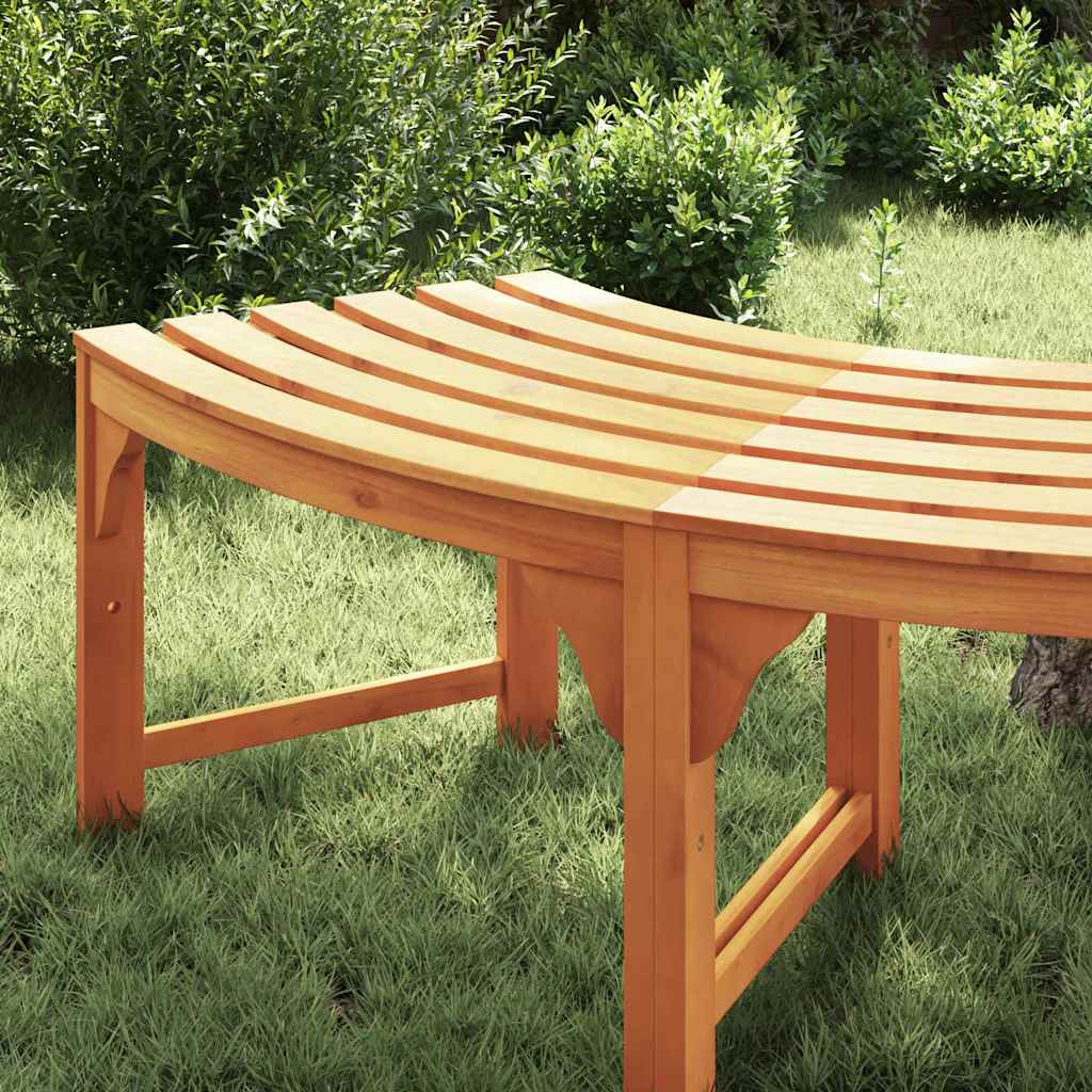 vidaXL Tree Bench 4 -Seater 210 x 80 x 45 cm Solid Eucalyptus Wood 3
