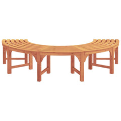vidaXL Tree Bench 4 -Seater 210 x 80 x 45 cm Solid Eucalyptus Wood 4