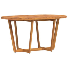 Garden Dining Table Solid Wood Acacia 150 x 90 x 75 cm Oval