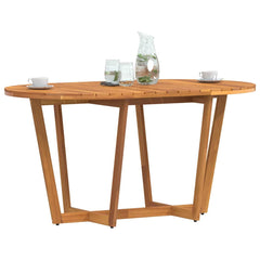 Garden Dining Table Solid Wood Acacia 150 x 90 x 75 cm Oval