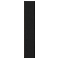 vidaXL Shoe Cabinet Black Oak 54x34x183 cm Engineered Wood 6