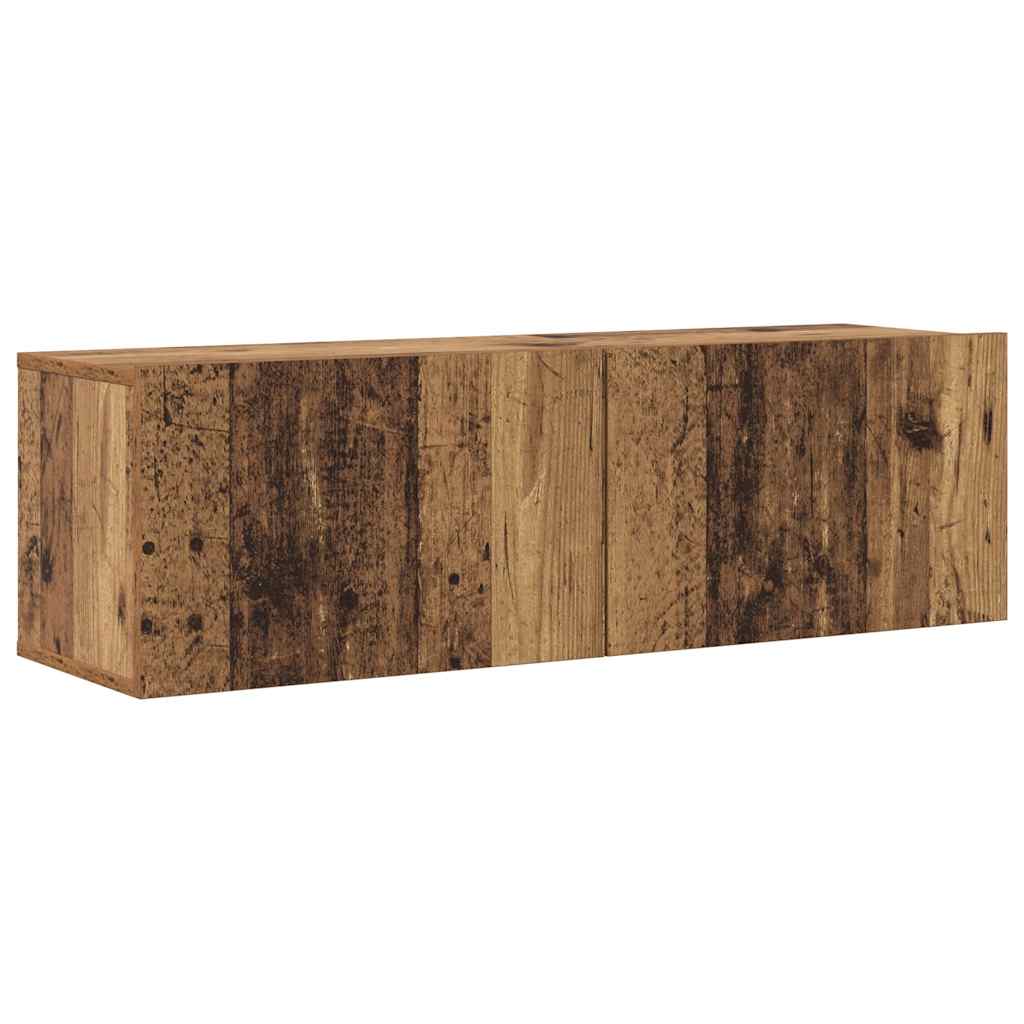 6 Piece TV Cabinet Set Engineered Wood Height 110 cm Old wood