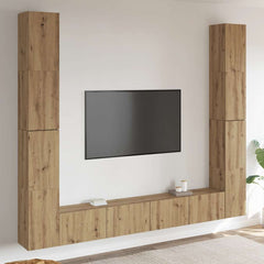 6 Piece TV Cabinet Set Engineered Wood Height 110 cm Artisan oak