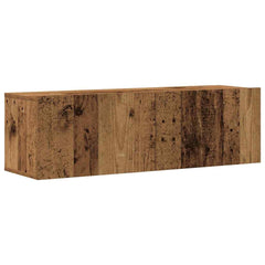 TV Cabinet Set Engineered Wood 6 pcs Old wood