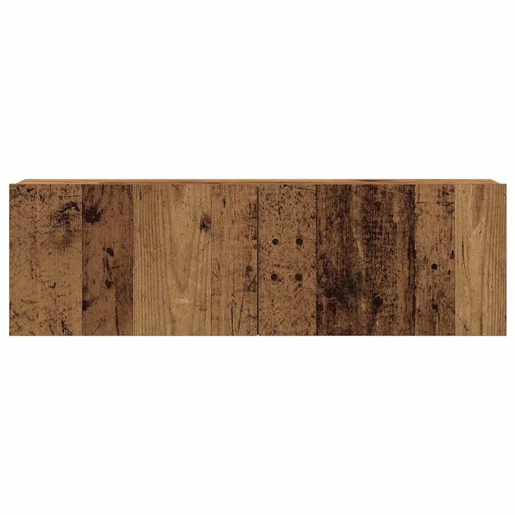 TV Cabinet Set Engineered Wood 6 pcs Old wood