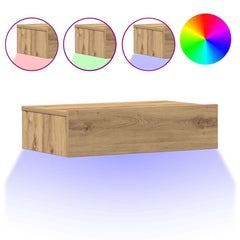vidaXL Bedside Cabinet Artisan Oak 60x35 cm Engineered Wood 2