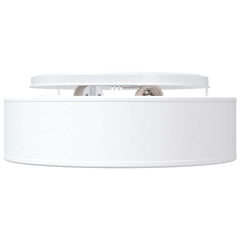 vidaXL Ceiling Lamp with Spotlights White 38 x 38 x 13.5 cm Fabric 5