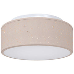 vidaXL Ceiling Lamp with Spotlights Taupe 30 x 30 x 13.5 cm Fabric 2