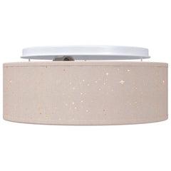 vidaXL Ceiling Lamp with Spotlights Taupe 30 x 30 x 13.5 cm Fabric 5