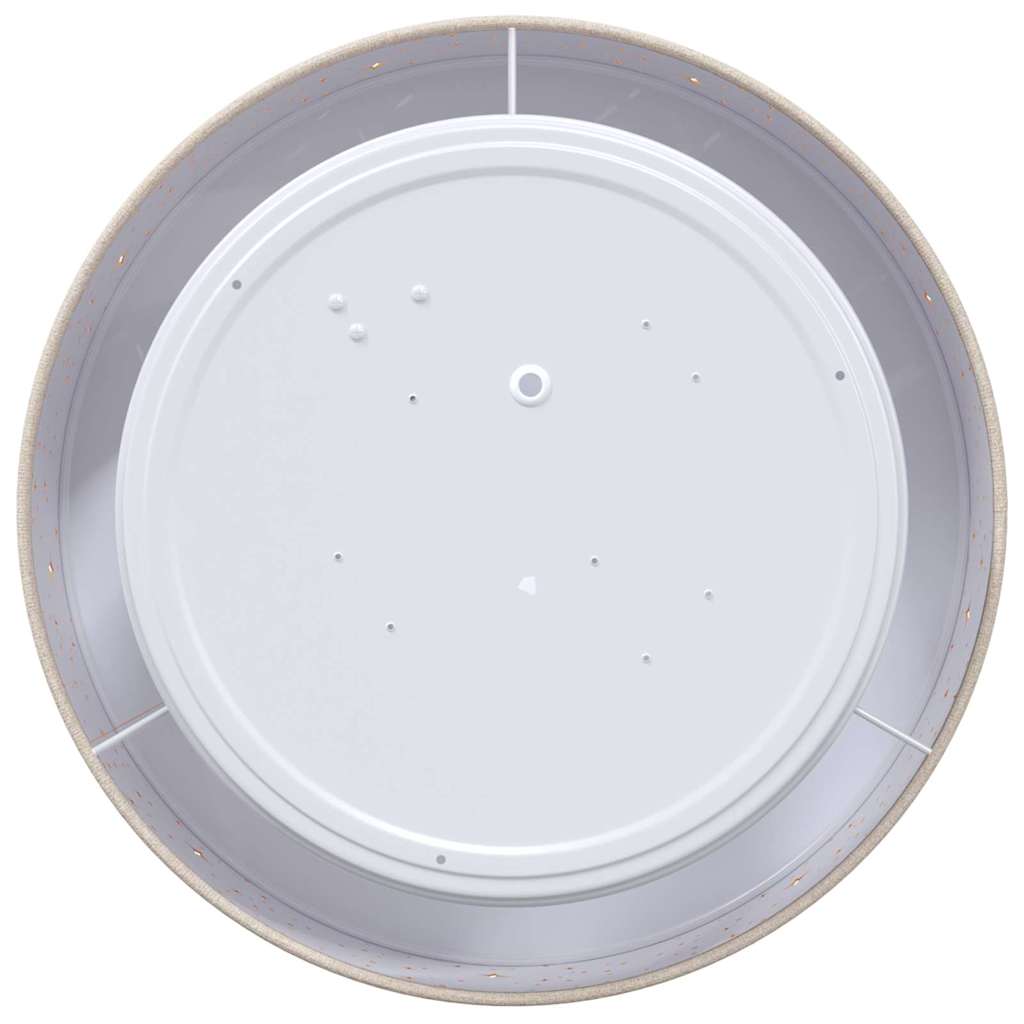 vidaXL Ceiling Lamp with Spotlights Taupe 30 x 30 x 13.5 cm Fabric 6