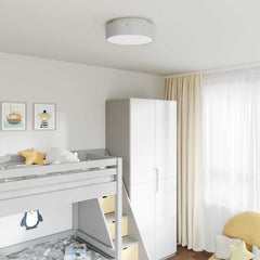 vidaXL Ceiling Lamp with Spotlights Grey 38 x 38 x 13.5 cm Fabric 1