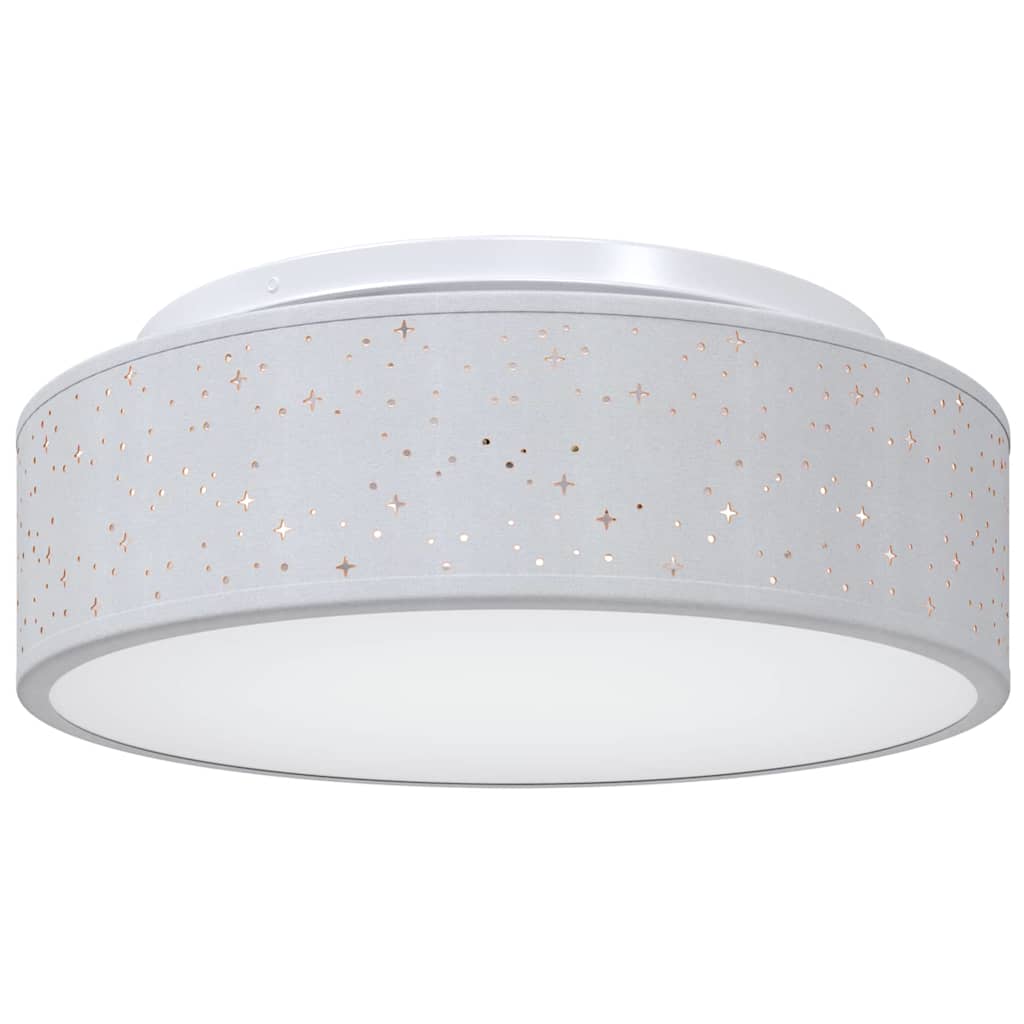 vidaXL Ceiling Lamp with Spotlights Grey 38 x 38 x 13.5 cm Fabric 2