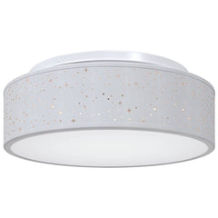 vidaXL Ceiling Lamp with Spotlights Grey 38 x 38 x 13.5 cm Fabric 2