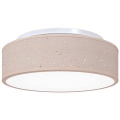 vidaXL Ceiling Lamp with Spotlights Taupe 38 x 38 x 13.5 cm Fabric 2