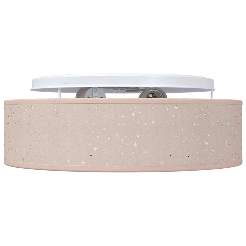 vidaXL Ceiling Lamp with Spotlights Taupe 38 x 38 x 13.5 cm Fabric 5