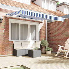 vidaXL Awning Canopy Replacement for 3.5x2 m Blue & White Stripe 3