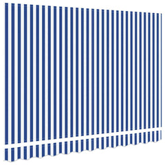 vidaXL Awning Canopy Replacement for 3.5x2 m Blue & White Stripe 4