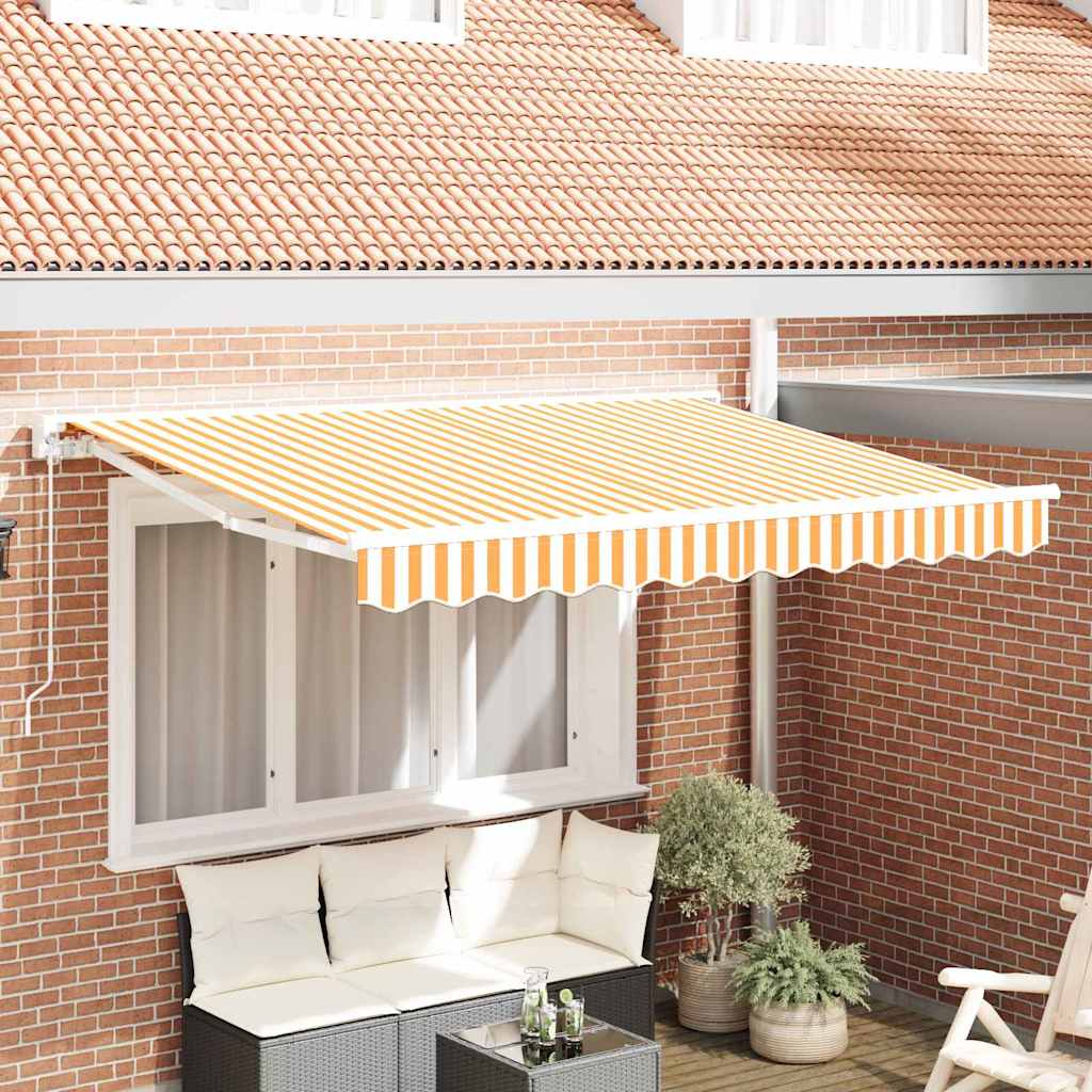 vidaXL Awning Canopy Replacement for 3x2 m Yellow & White Stripe 1