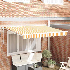 vidaXL Awning Canopy Replacement for 3x2 m Yellow & White Stripe 1