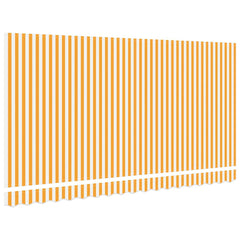 vidaXL Awning Replacement Fabric Yellow and White 380 x 195 cm 4
