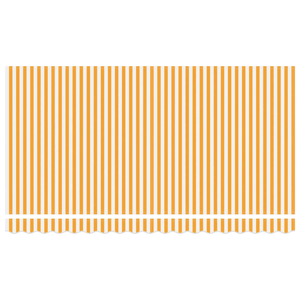 vidaXL Awning Replacement Fabric Yellow and White 380 x 195 cm 5