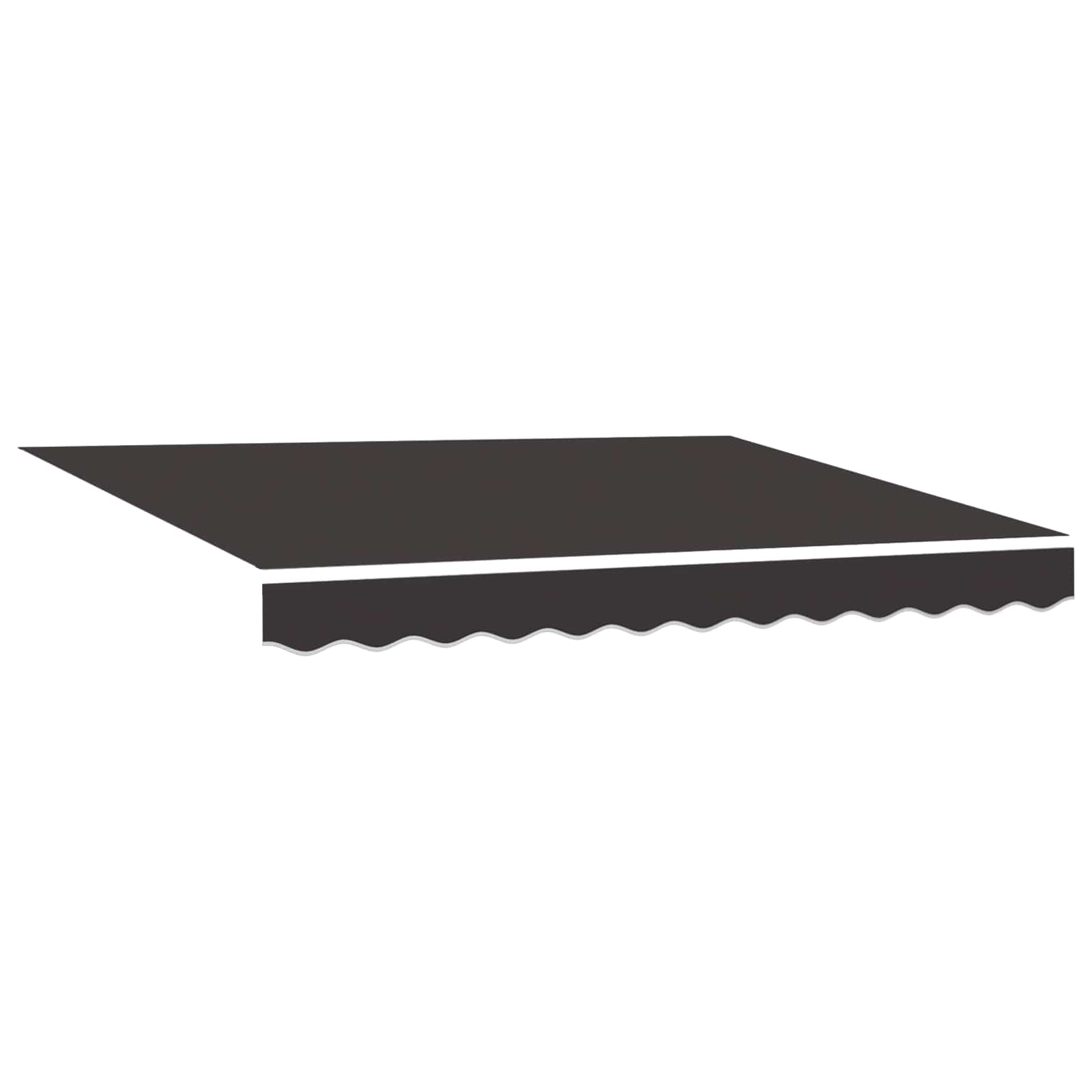 vidaXL Awning Canopy Replacement for 2.5x2 m Anthracite Polyester 2