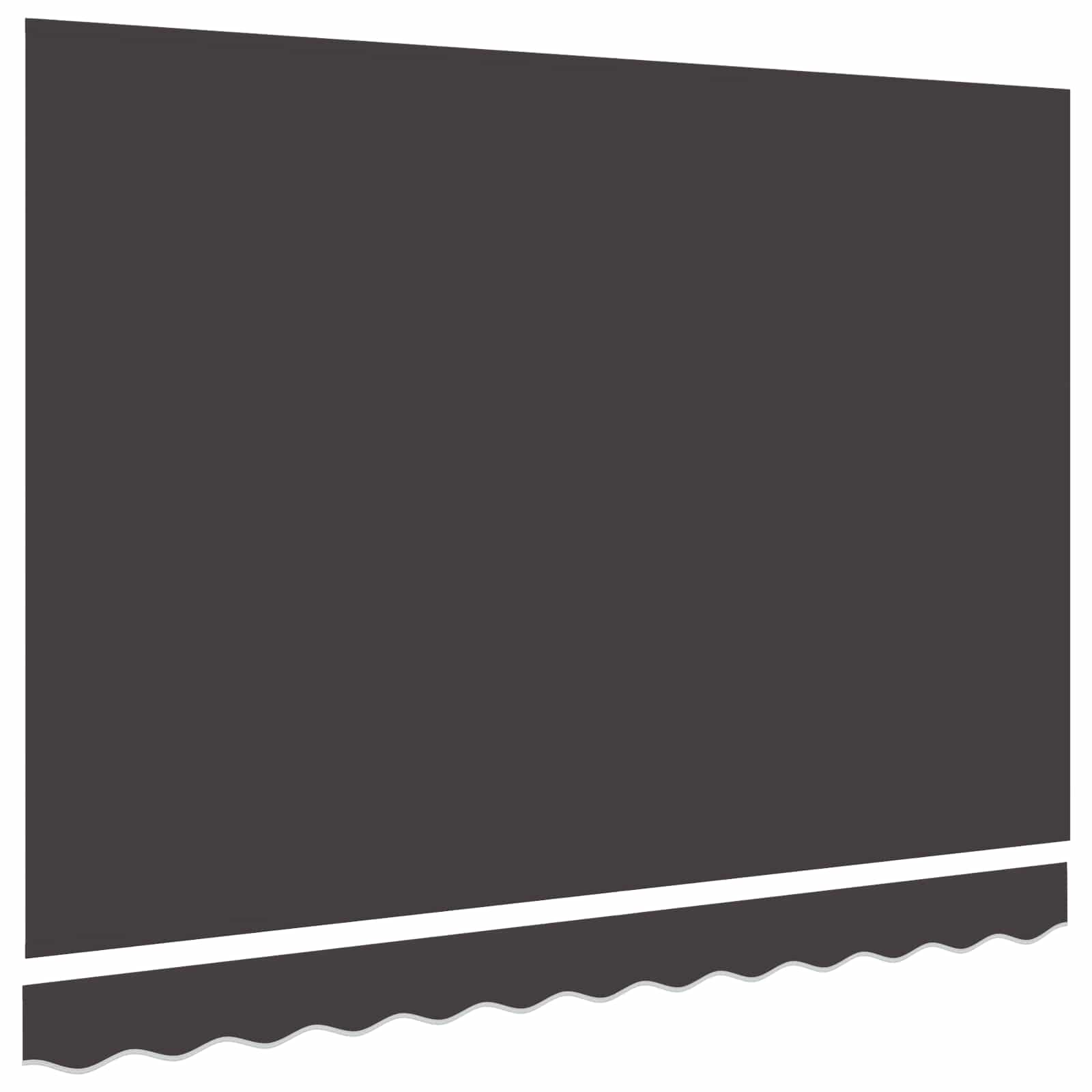 vidaXL Awning Canopy Replacement for 2.5x2 m Anthracite Polyester 3