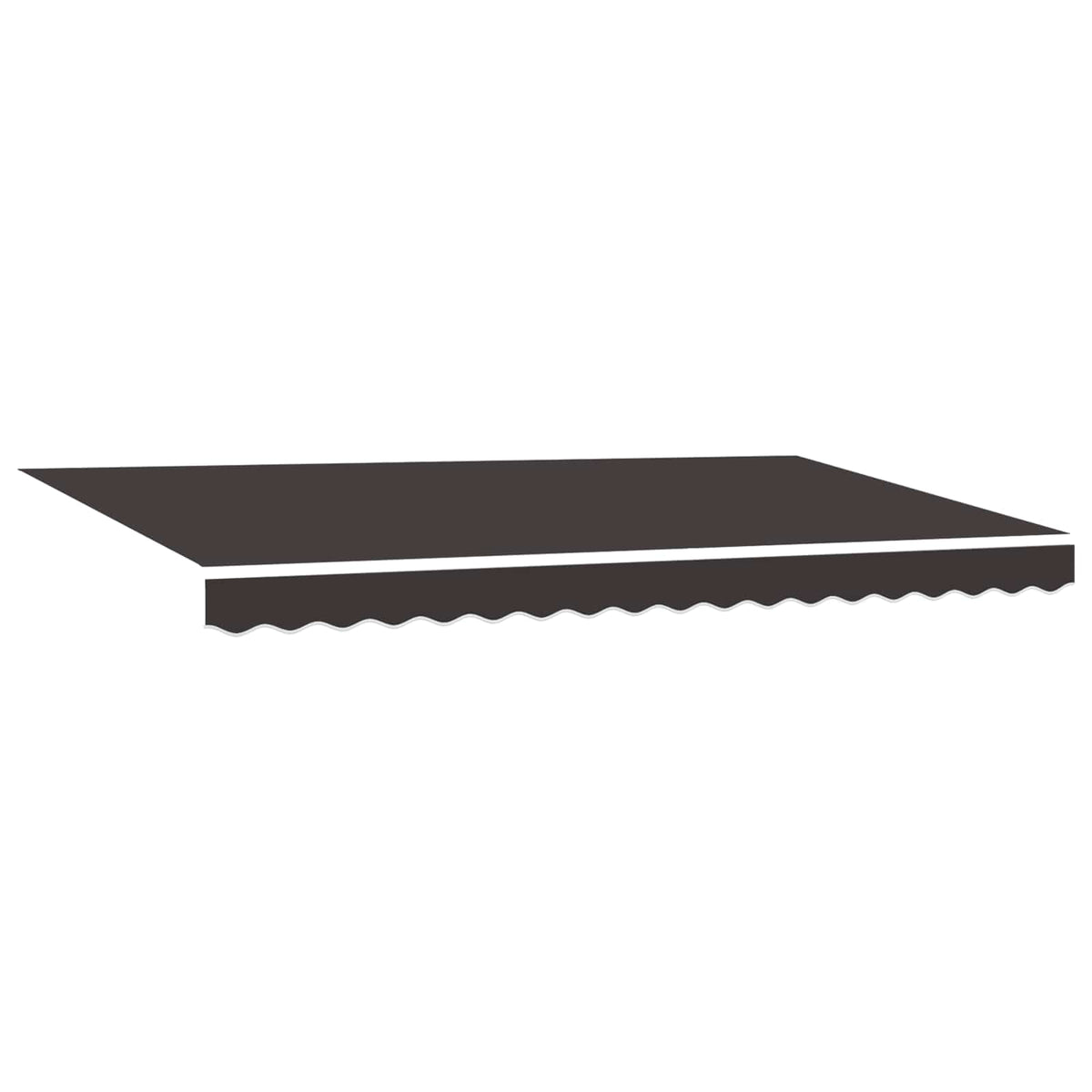 Awning Canopy Replacement for 4x2 m Polyester Drop 2 m Width 4 m Anthracite