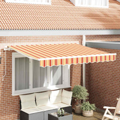 vidaXL Awning Canopy Replacement for 2.5x2 m Yellow & Orange Stripe 1