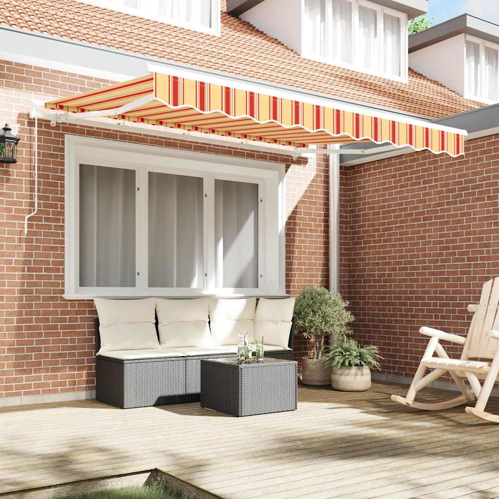 vidaXL Awning Canopy Replacement for 2.5x2 m Yellow & Orange Stripe 3