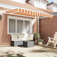 vidaXL Awning Canopy Replacement for 2.5x2 m Yellow & Orange Stripe 3