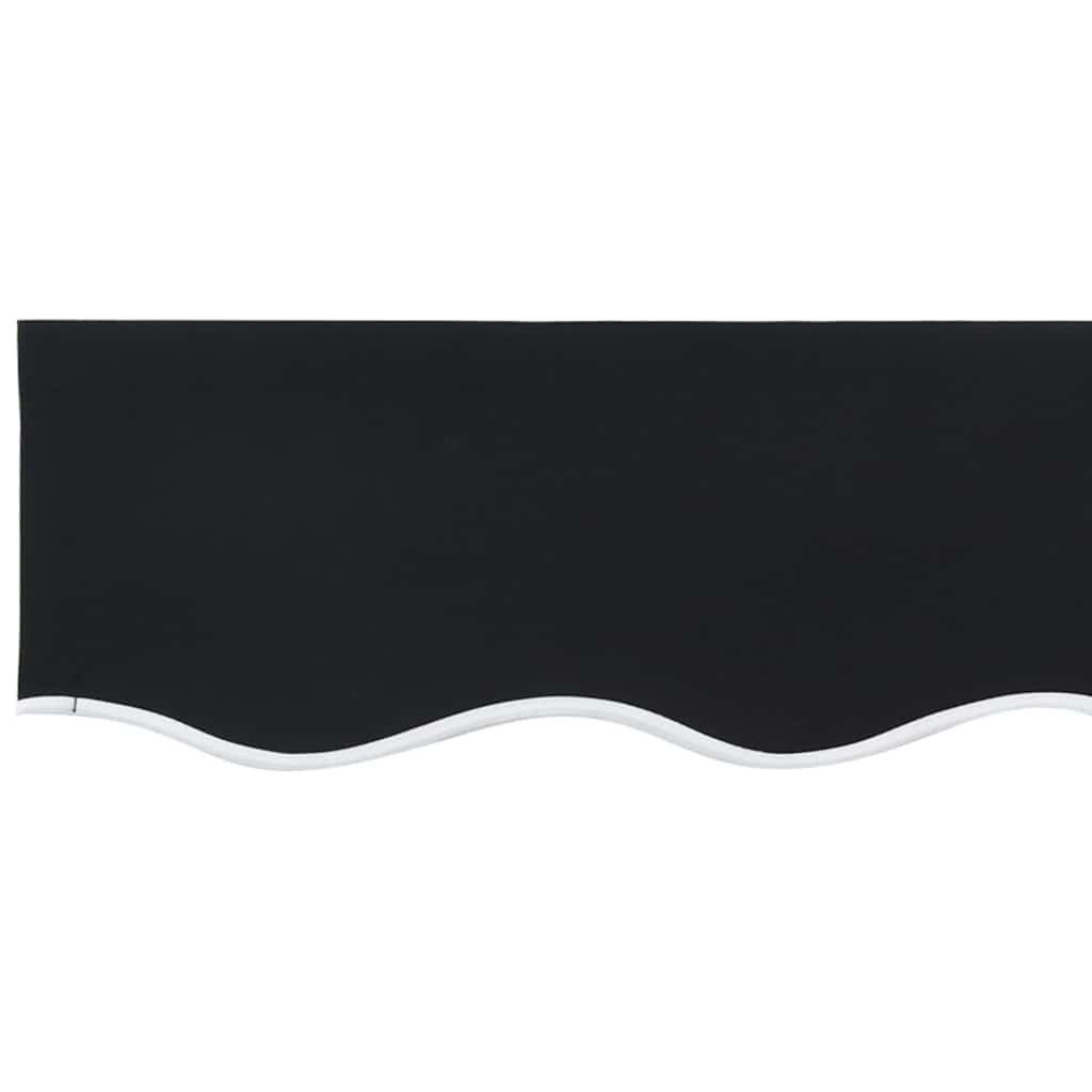 vidaXL Awning Canopy Replacement for 3x2.5 m Black Polyester 6
