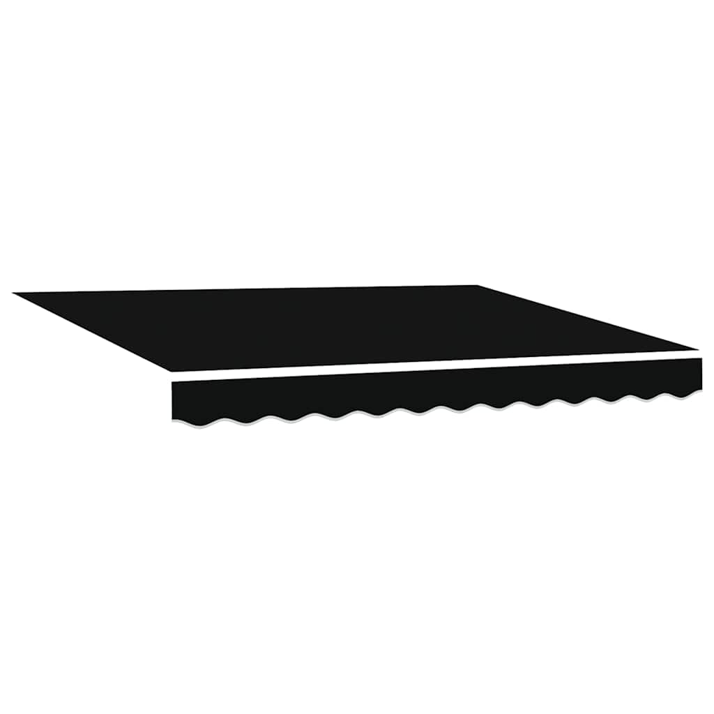 vidaXL Awning Canopy Replacement for 3x2.5 m Black Polyester 2