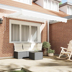 vidaXL Awning Canopy Replacement for 3x2.5 m White Polyester 3