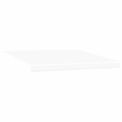 vidaXL Awning Replacement Fabric White 380 x 345 cm Polyester 2
