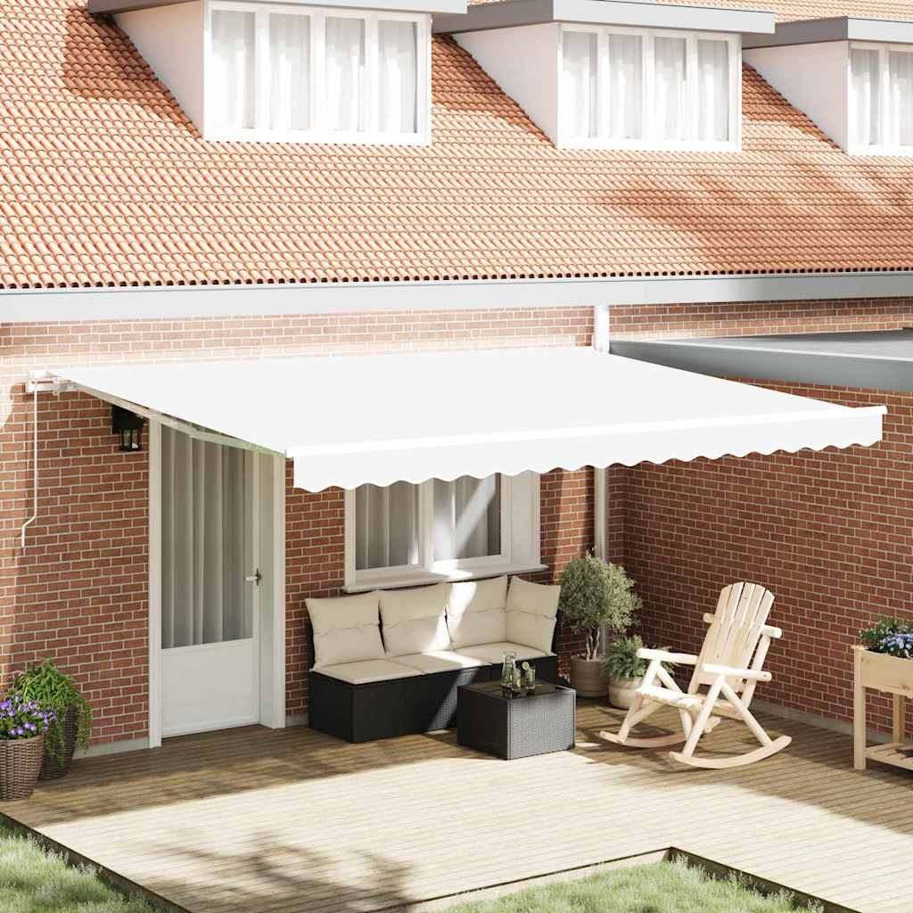 vidaXL Awning Replacement Fabric White 430 x 345 cm Polyester 1