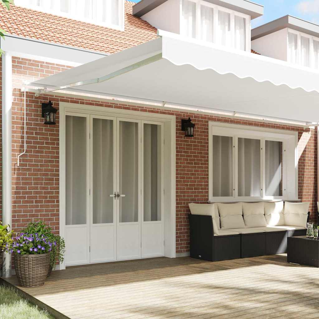 vidaXL Awning Replacement Fabric White 580 x 295 cm Polyester 3