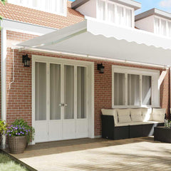 vidaXL Awning Replacement Fabric White 580 x 295 cm Polyester 3