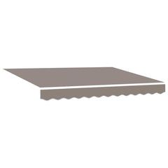 Awning Canopy Replacement for 3x2.5 m Polyester Drop 2.5 m Width 3 m Light grey