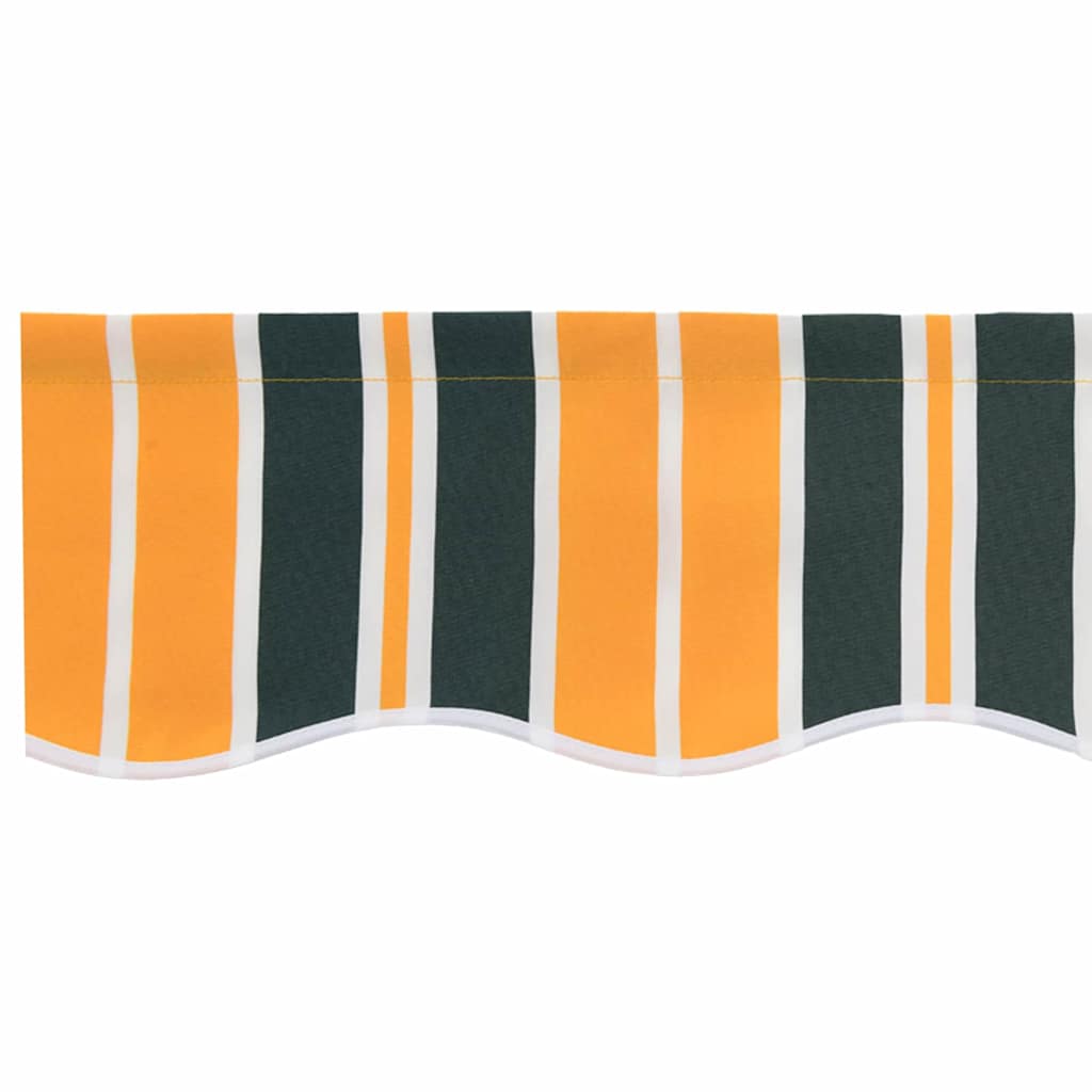 vidaXL Awning Replacement Fabric Green and Yellow 280 x 245 cm 6