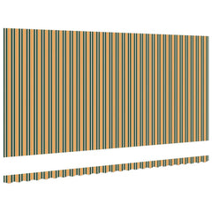 vidaXL Awning Replacement Fabric Green and Yellow 580 x 295 cm 4